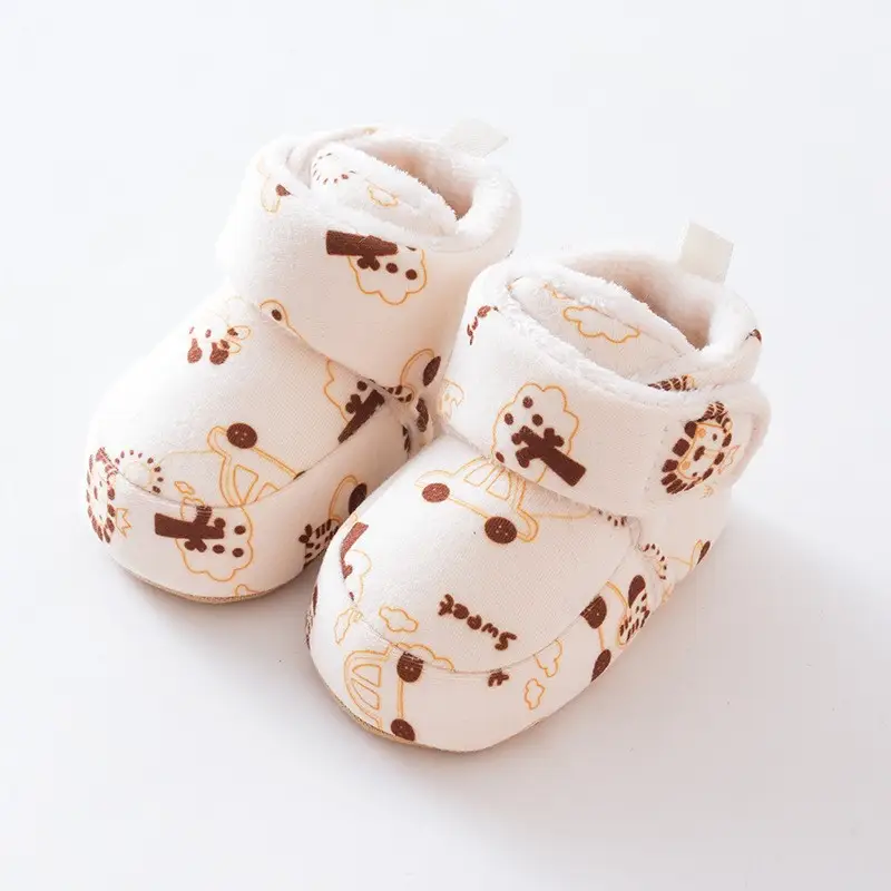 Autumn Winter Baby Shoes Soft Cotton 0-6M