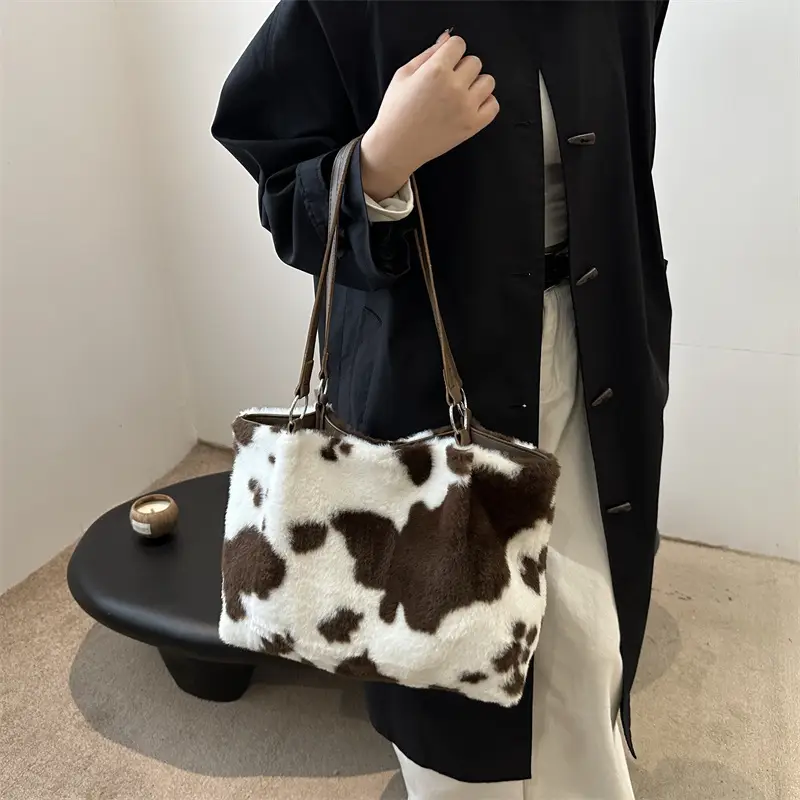 Korean Style Cow Print Shoulder Bag Women 2024 - Image 5