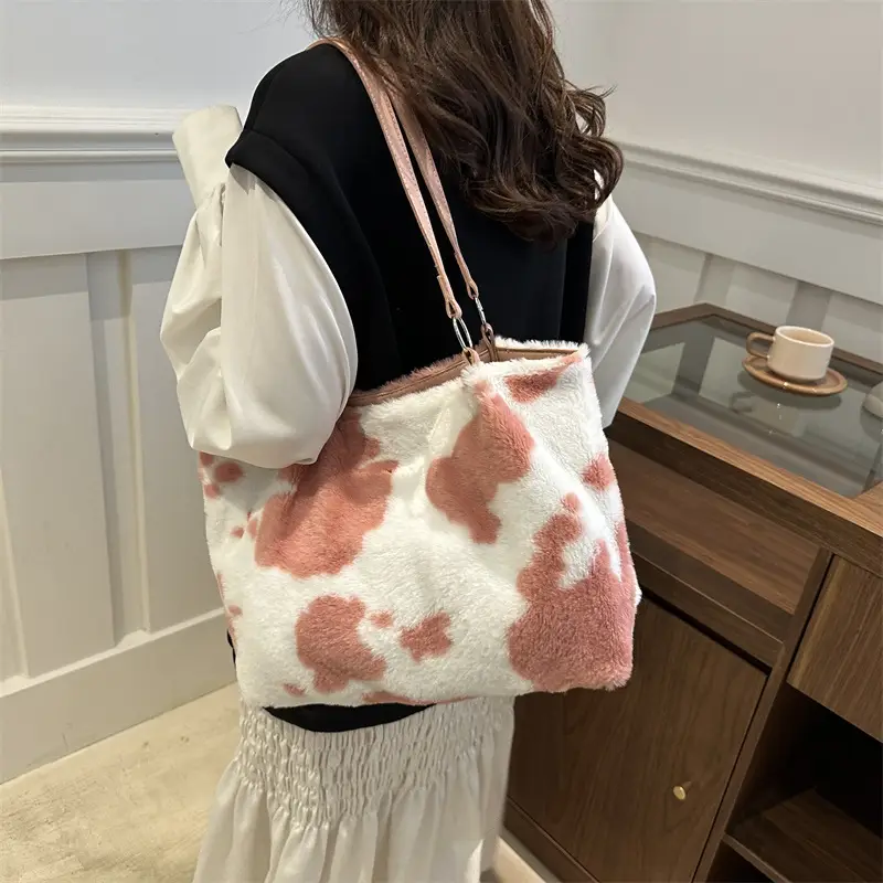 Korean Style Cow Print Shoulder Bag Women 2024 - Image 7