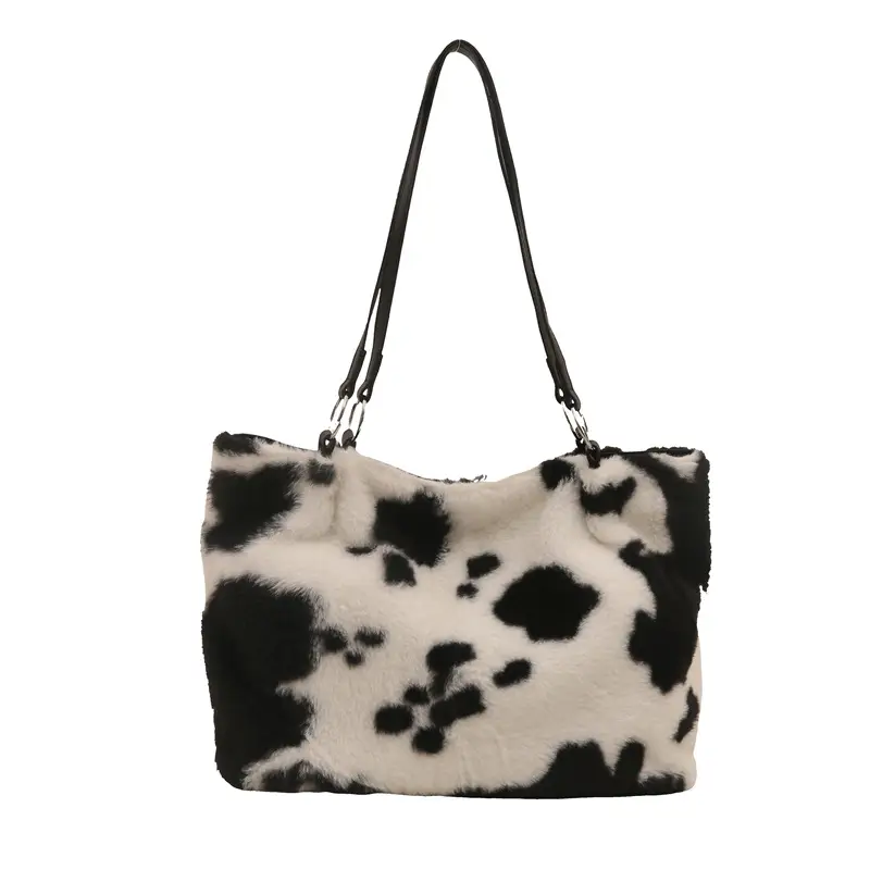 Korean Style Cow Print Shoulder Bag Women 2024 - Image 8