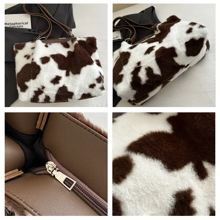 Korean Style Cow Print Shoulder Bag Women 2024 — feature 10