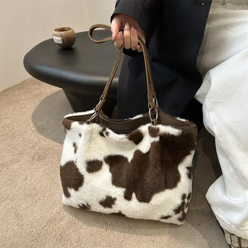 Korean Style Cow Print Shoulder Bag Women 2024 — feature 11