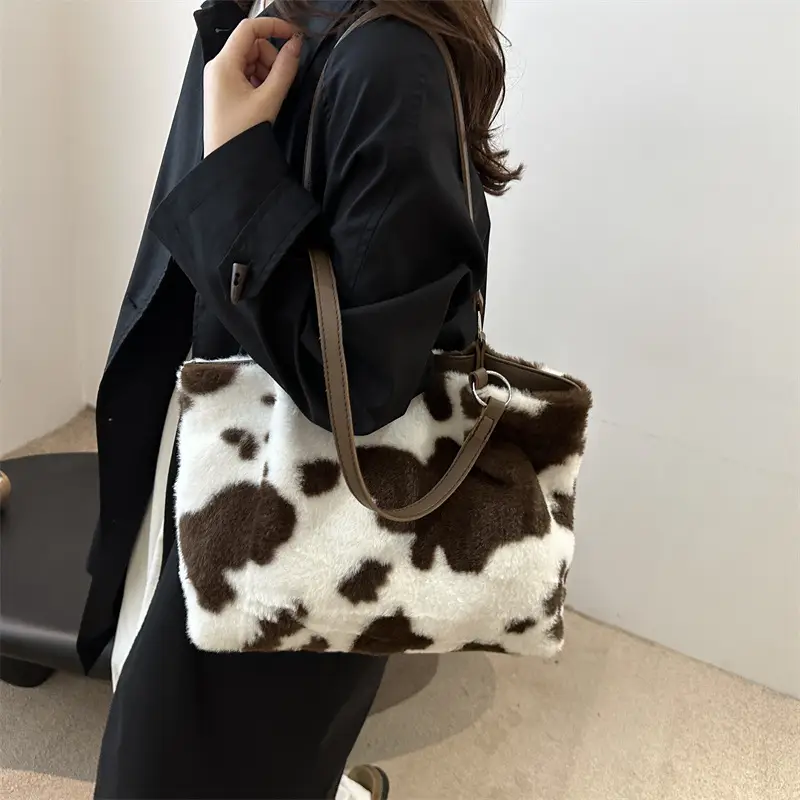 Korean Style Cow Print Shoulder Bag Women 2024 — feature 13