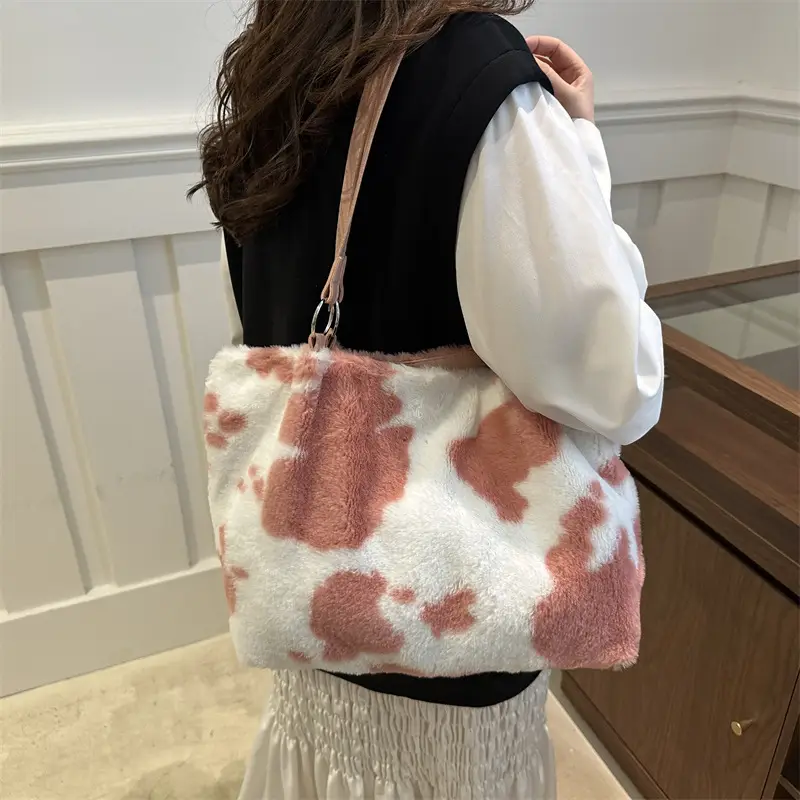 Korean Style Cow Print Shoulder Bag Women 2024 — feature 16
