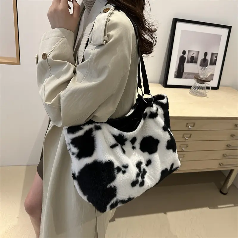 Korean Style Cow Print Shoulder Bag Women 2024 — feature 17