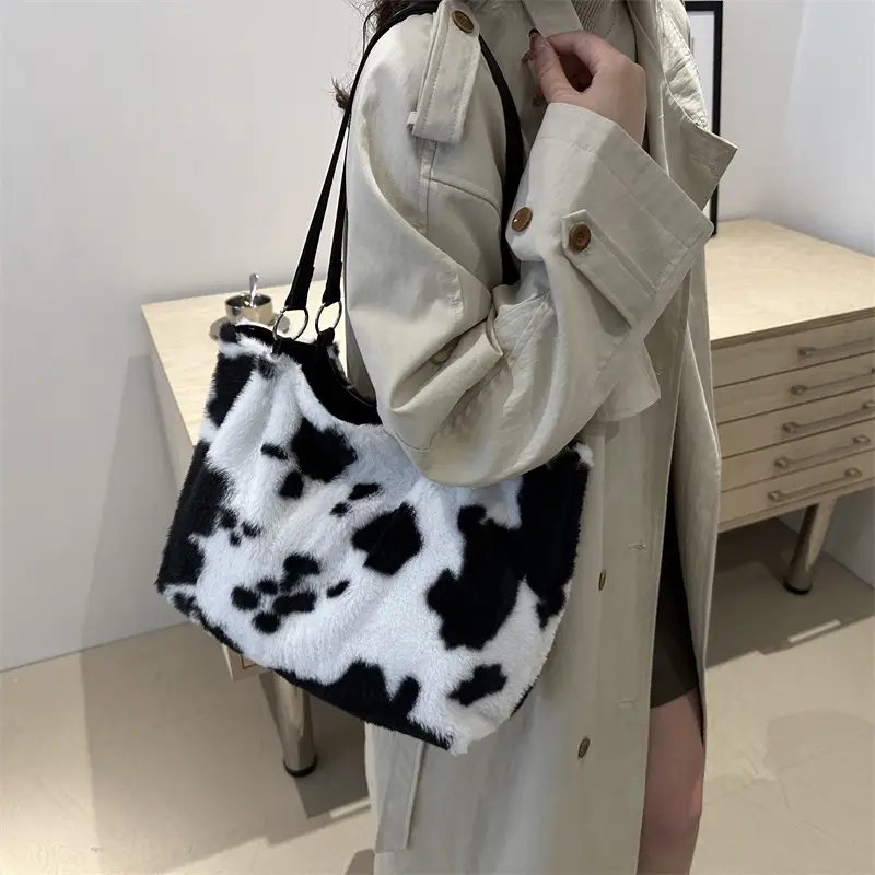 Korean Style Cow Print Shoulder Bag Women 2024 — feature 18