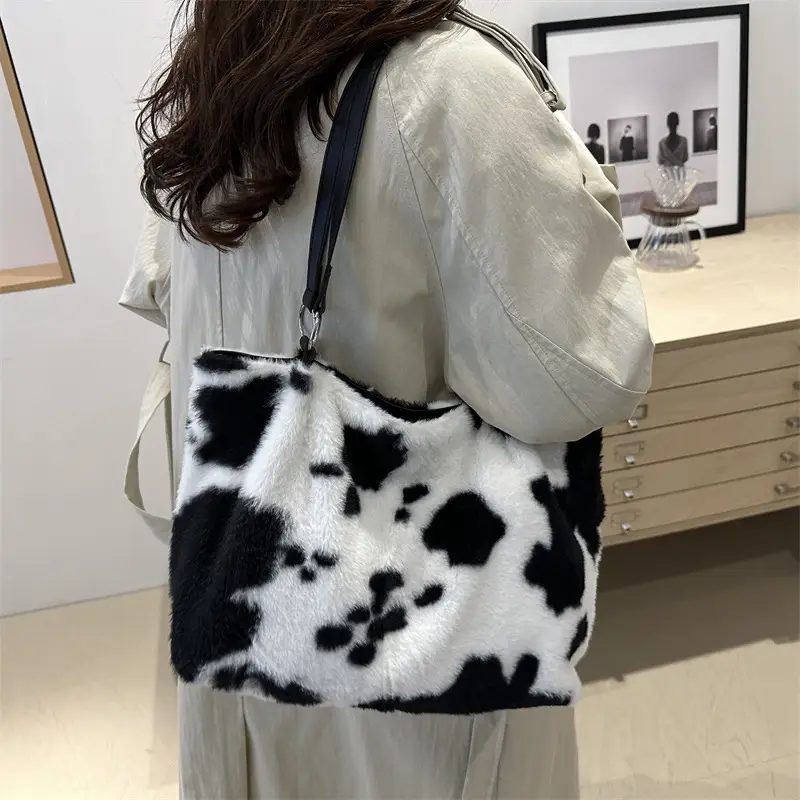 Korean Style Cow Print Shoulder Bag Women 2024 — feature 19