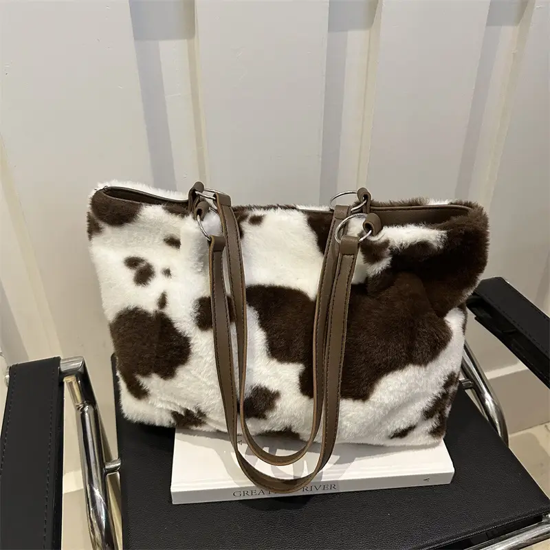 Korean Style Cow Print Shoulder Bag Women 2024 — feature 25