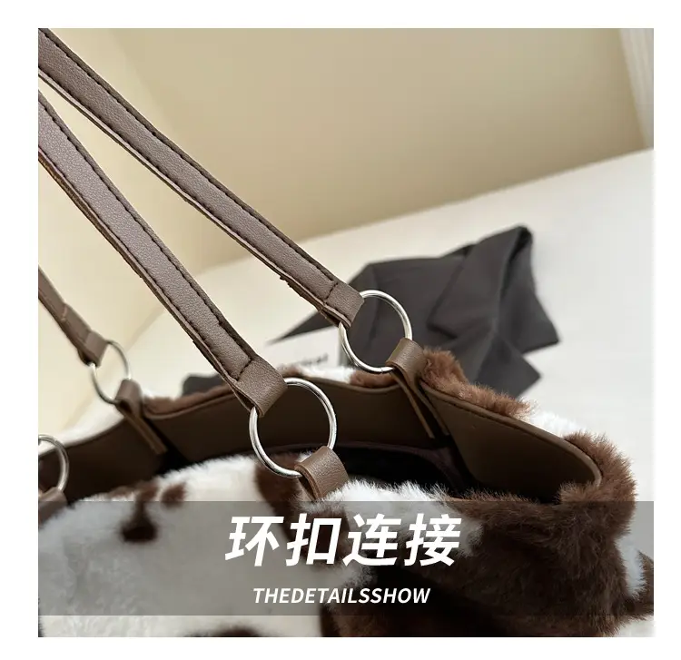 Korean Style Cow Print Shoulder Bag Women 2024 — feature 7