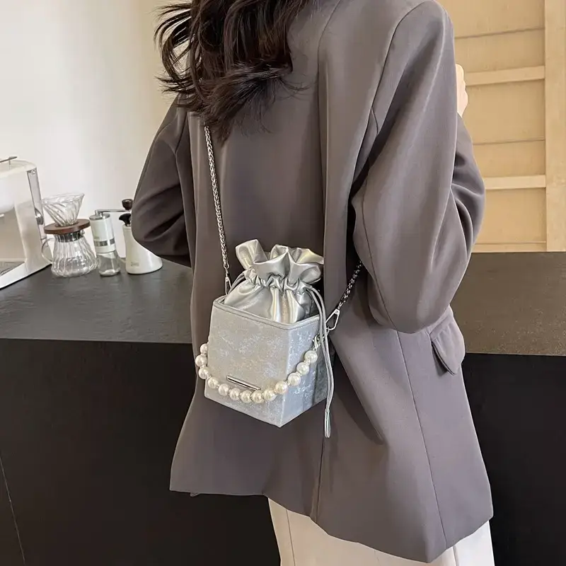 Pearl Chain Bag for Women 2024 Casual Shoulder Crossbody - Image 7