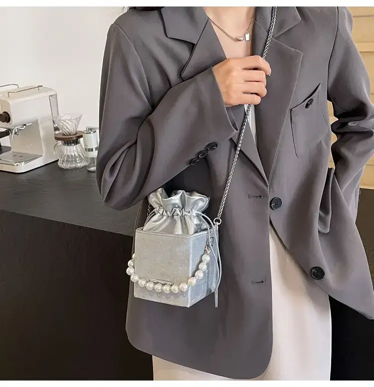 Pearl Chain Bag for Women 2024 Casual Shoulder Crossbody — feature 11