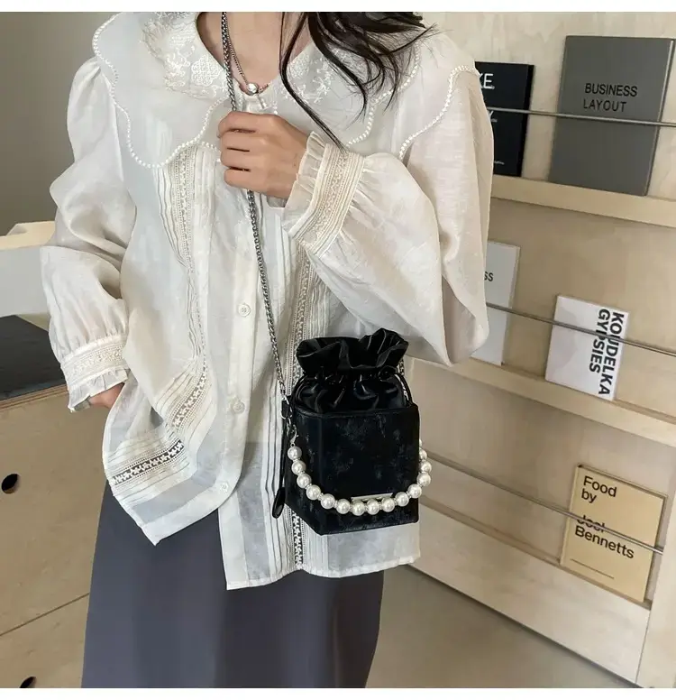 Pearl Chain Bag for Women 2024 Casual Shoulder Crossbody — feature 35