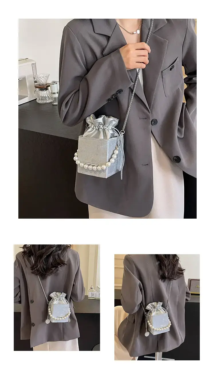 Pearl Chain Bag for Women 2024 Casual Shoulder Crossbody — feature 7