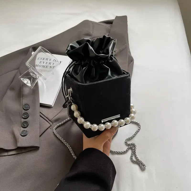 Pearl Chain Bag for Women 2024 Casual Shoulder Crossbody - Image 2