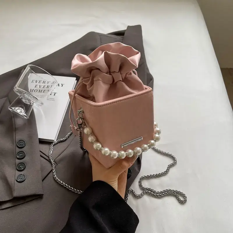 Pearl Chain Bag for Women 2024 Casual Shoulder Crossbody - Image 3