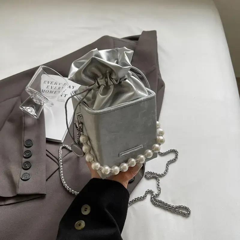 Pearl Chain Bag for Women 2024 Casual Shoulder Crossbody - Image 4