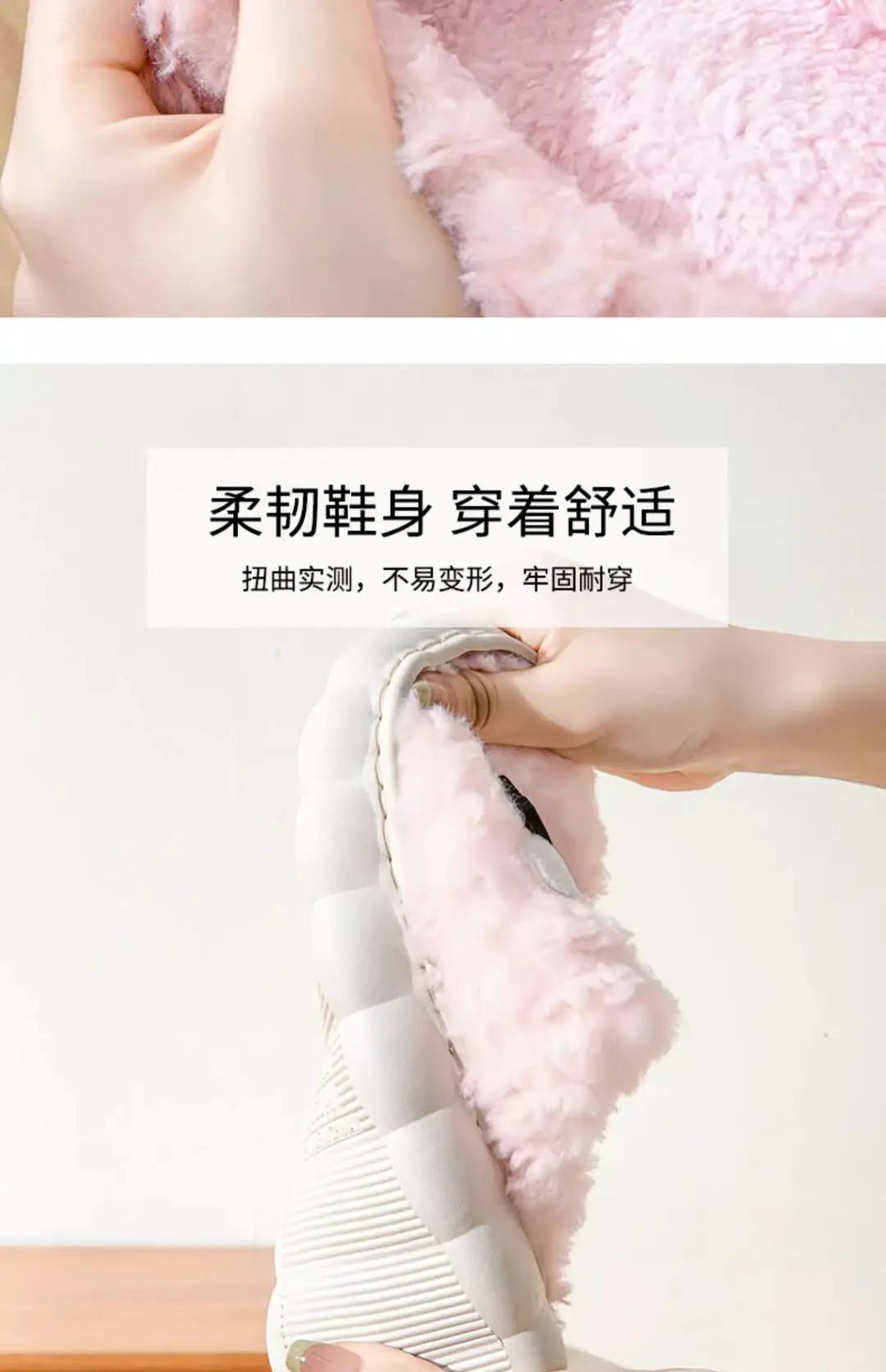 Home cotton slippers indoor non-slip warm bag plush slippers for men and women home couple month slippers autumn and winter — feature 7