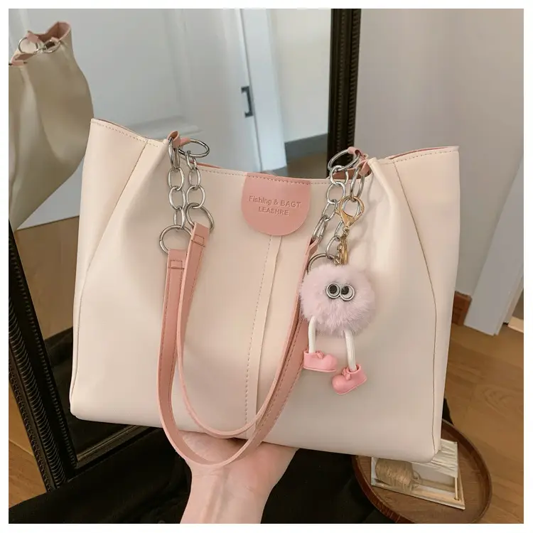 New Large Capacity Women's Shoulder Bag Korean Style PU Handbag Tote Bag — feature 11