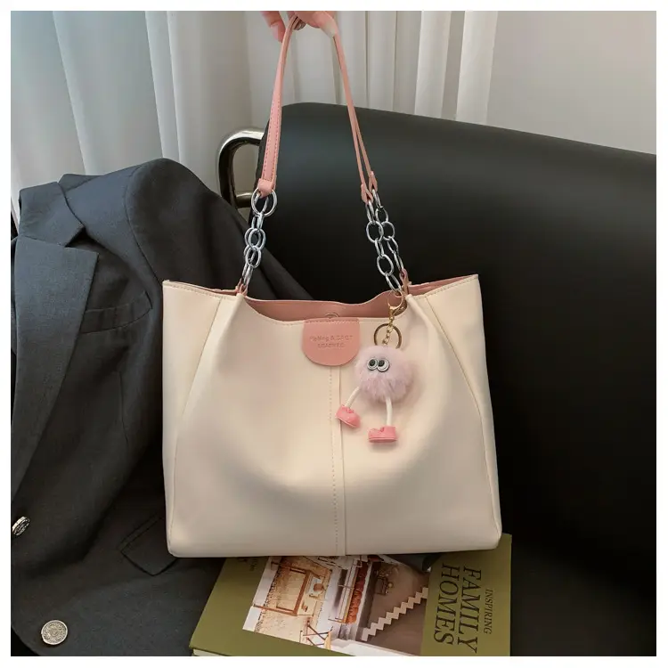 New Large Capacity Women's Shoulder Bag Korean Style PU Handbag Tote Bag — feature 14