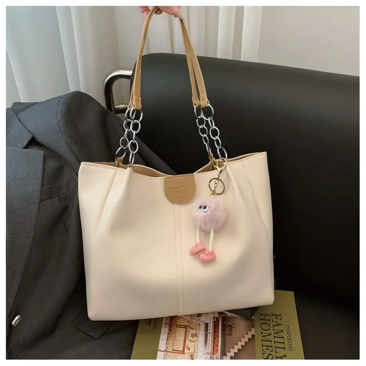 New Large Capacity Women's Shoulder Bag Korean Style PU Handbag Tote Bag — feature 15