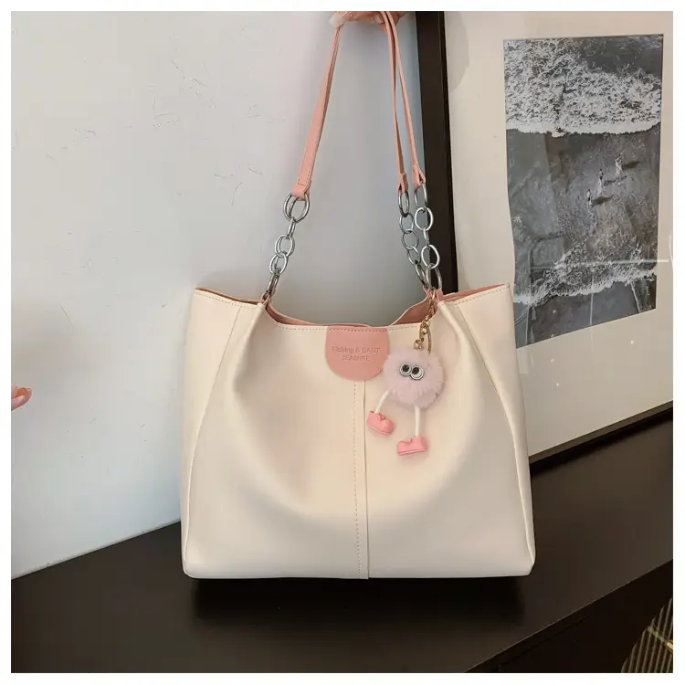 New Large Capacity Women's Shoulder Bag Korean Style PU Handbag Tote Bag — feature 17