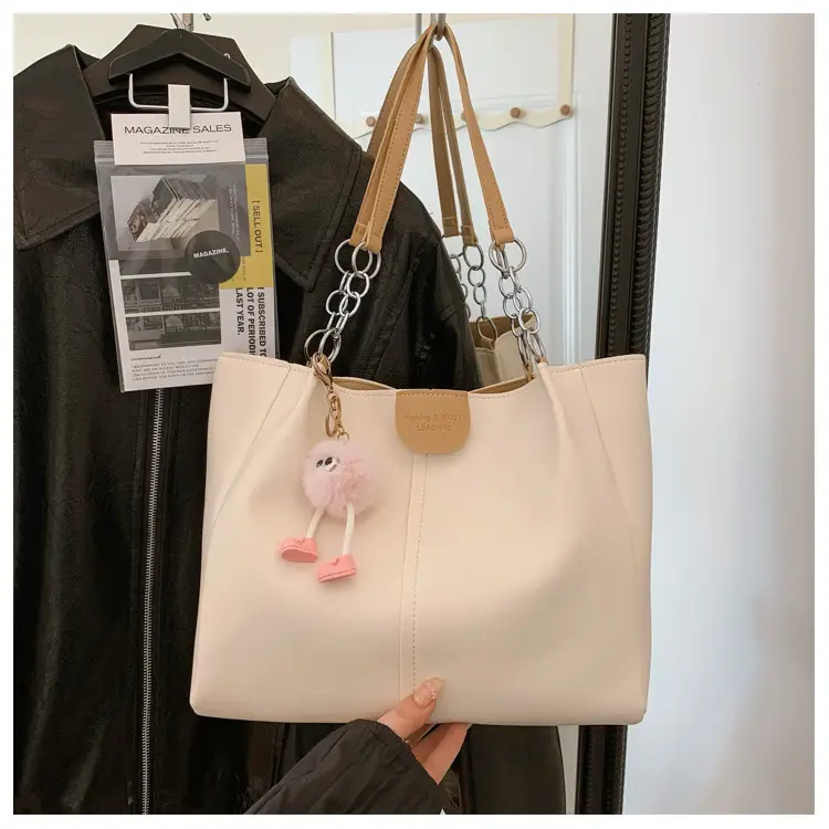 New Large Capacity Women's Shoulder Bag Korean Style PU Handbag Tote Bag — feature 18