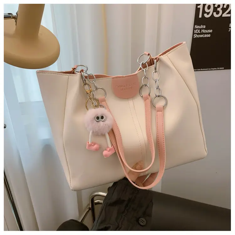 New Large Capacity Women's Shoulder Bag Korean Style PU Handbag Tote Bag — feature 21