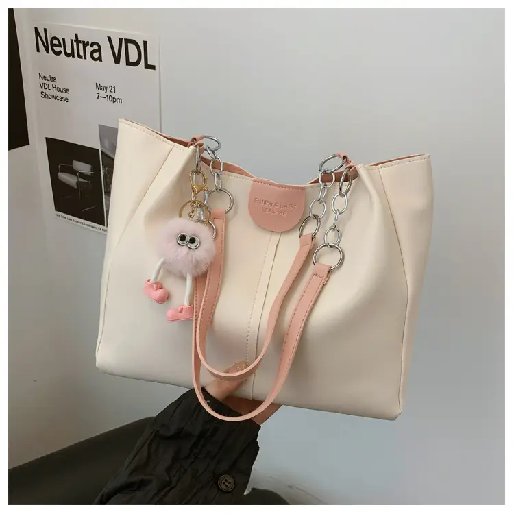 New Large Capacity Women's Shoulder Bag Korean Style PU Handbag Tote Bag — feature 22