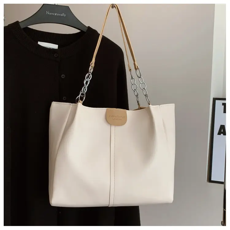 New Large Capacity Women's Shoulder Bag Korean Style PU Handbag Tote Bag — feature 23