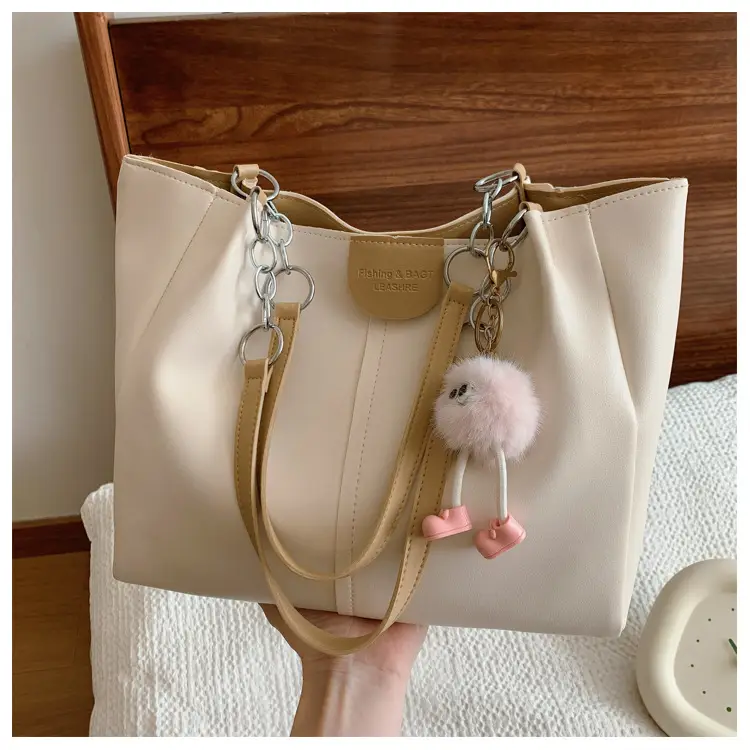 New Large Capacity Women's Shoulder Bag Korean Style PU Handbag Tote Bag — feature 31