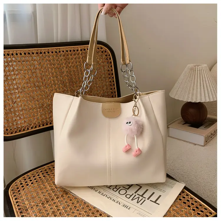 New Large Capacity Women's Shoulder Bag Korean Style PU Handbag Tote Bag — feature 34