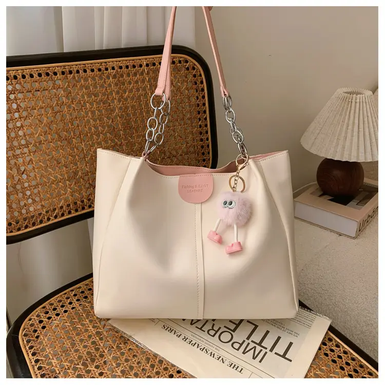 New Large Capacity Women's Shoulder Bag Korean Style PU Handbag Tote Bag — feature 35