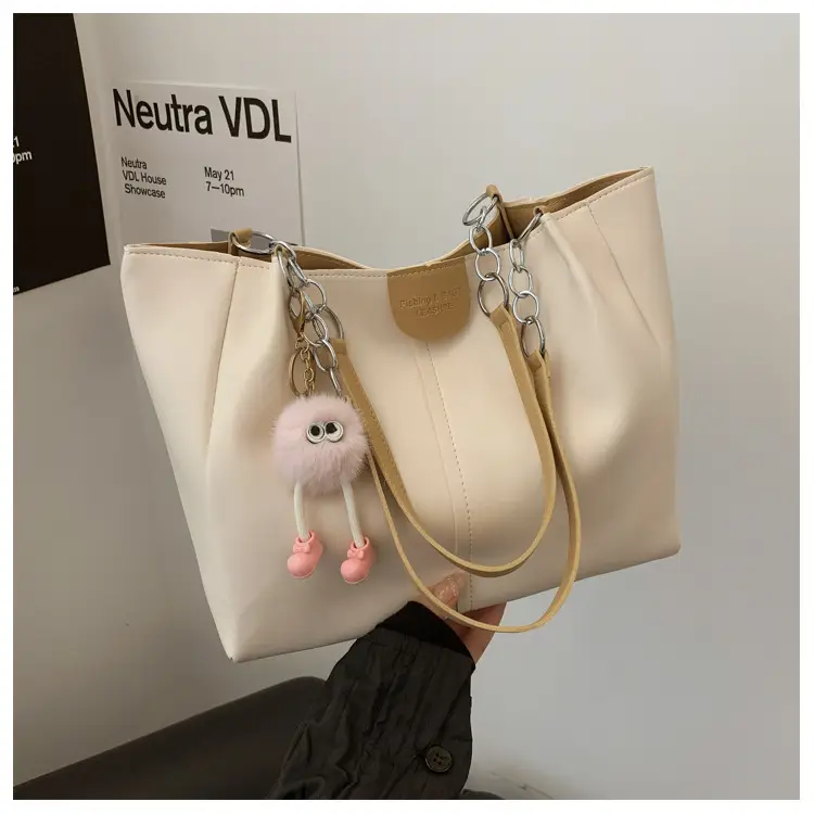 New Large Capacity Women's Shoulder Bag Korean Style PU Handbag Tote Bag — feature 46