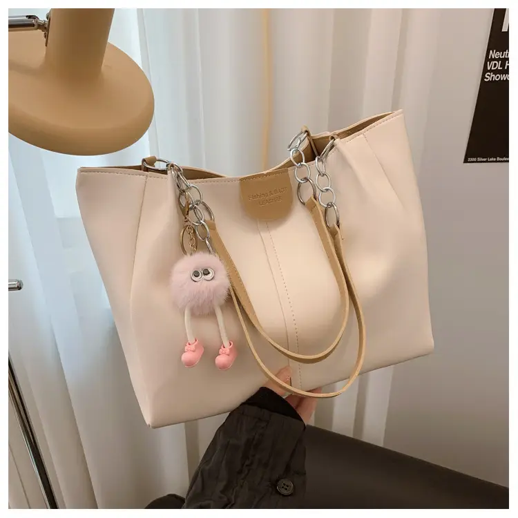 New Large Capacity Women's Shoulder Bag Korean Style PU Handbag Tote Bag — feature 47