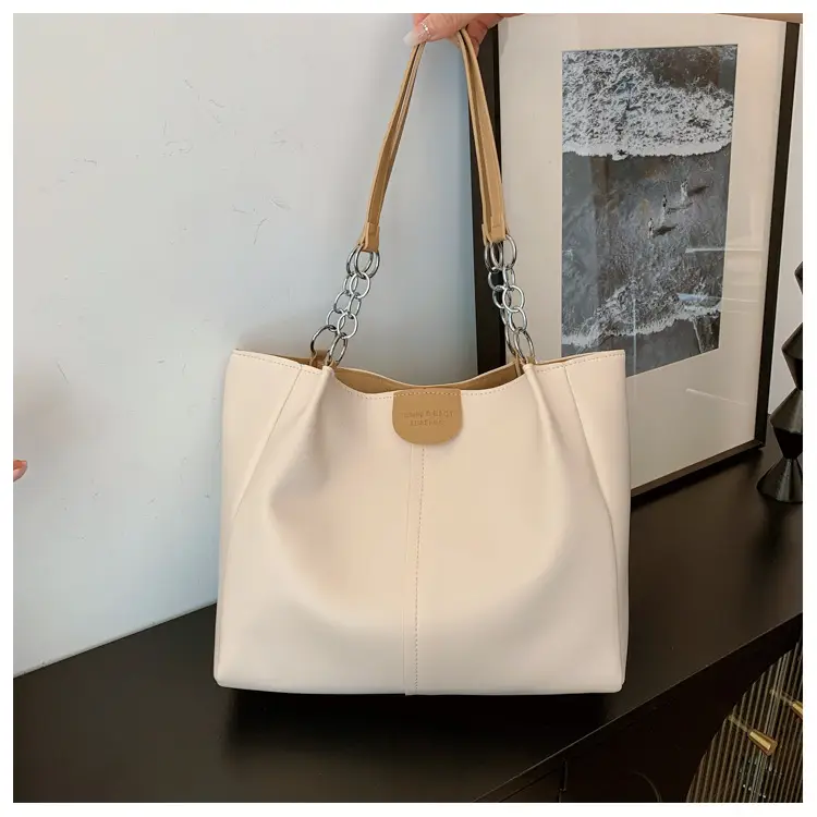 New Large Capacity Women's Shoulder Bag Korean Style PU Handbag Tote Bag — feature 8