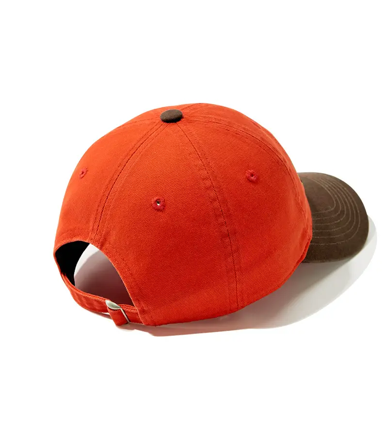 Orange Embroidered Baseball Cap with Logo — feature 18
