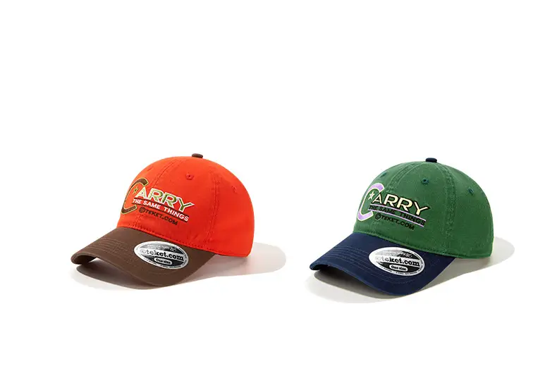 Orange Embroidered Baseball Cap with Logo — feature 6