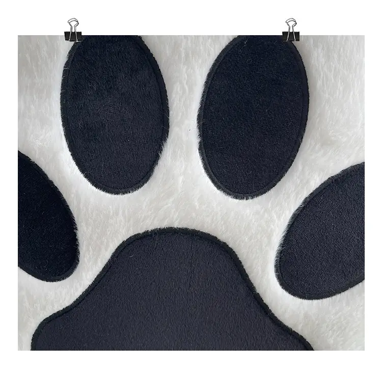 Cute Cat Paw Print Plush Backpack for Girls — feature 49