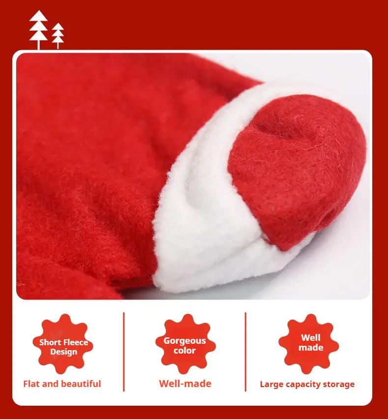 Red Christmas Holiday Pants Bag 24x10x17cm — feature 14