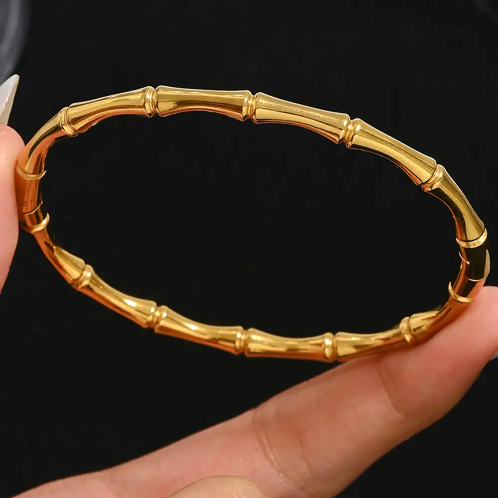 18K Gold Stainless Steel Bracelet with Crystal Accents - Image 24