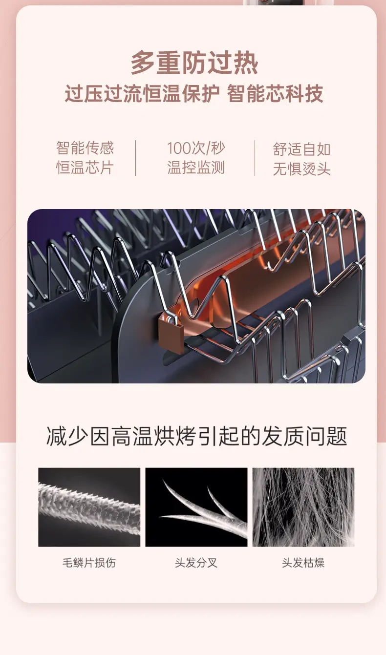 Cross-Border Negative Ion Hair Dryer High Power Salon Portable Brushless High Speed Constant Temp — feature 16
