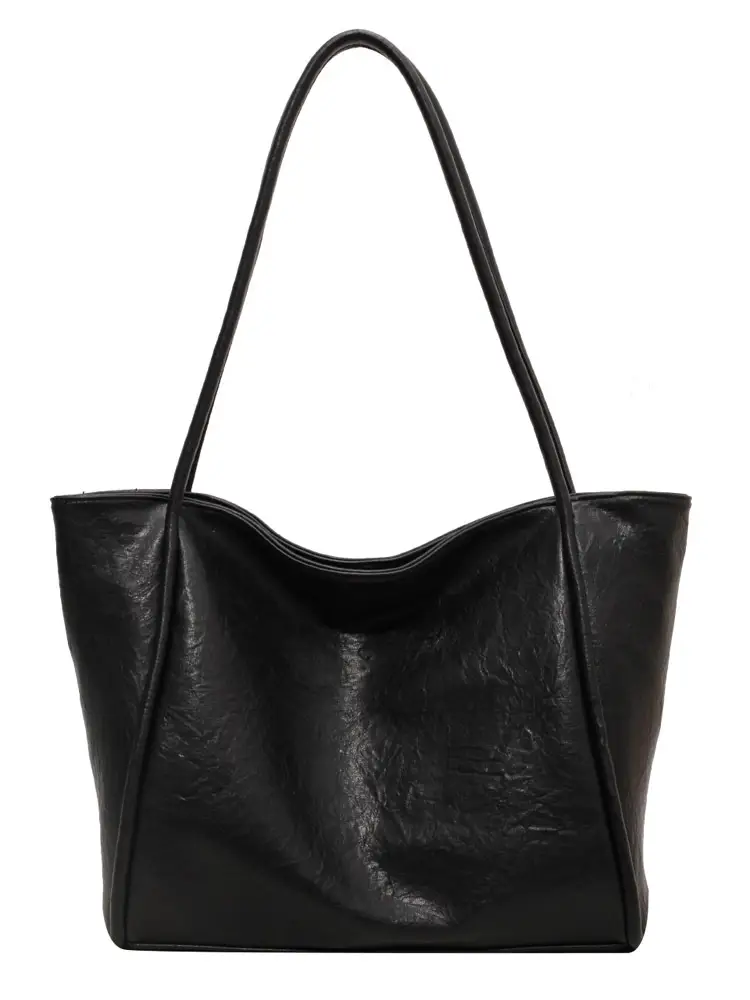 Women's Large Brown Leather Shoulder Bag 2024 - Image 9