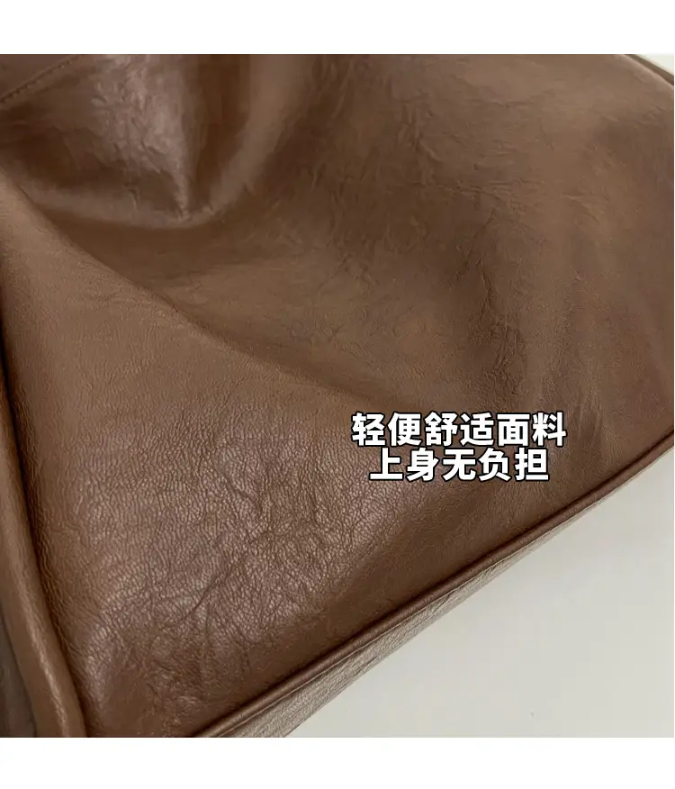 Women's Large Brown Leather Shoulder Bag 2024 — feature 4