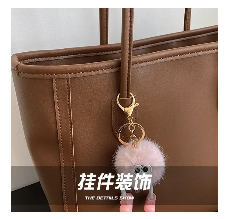 Korean Style Textured Shoulder Bag Beige 2023 — feature 6