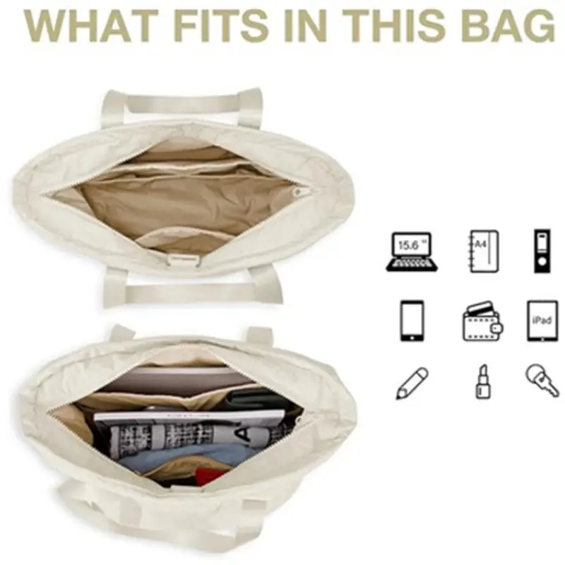 2024 Women's Large Shoulder Bag with Yoga Mat Buckle