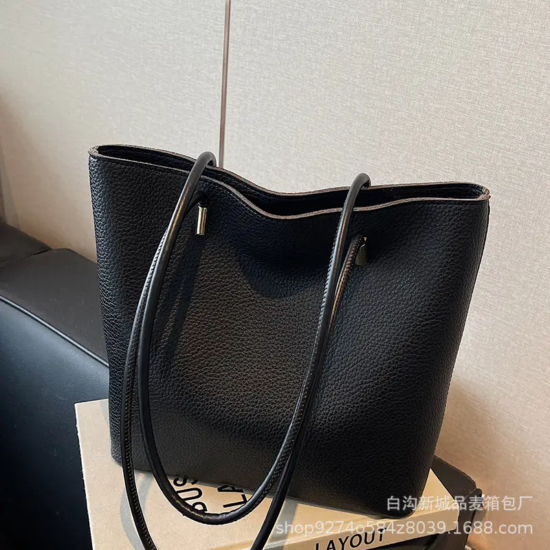 Women's Tan Crossbody Tote Bag with Gold Handles - Image 8