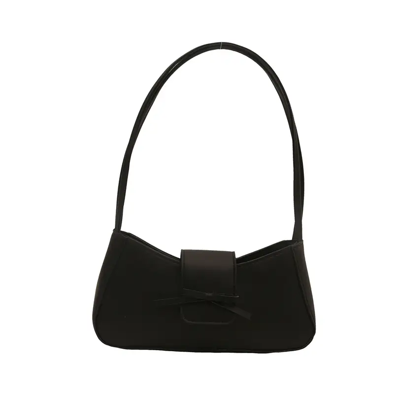 Korean Style Bow Bag for Girls Brown Shoulder Commuter