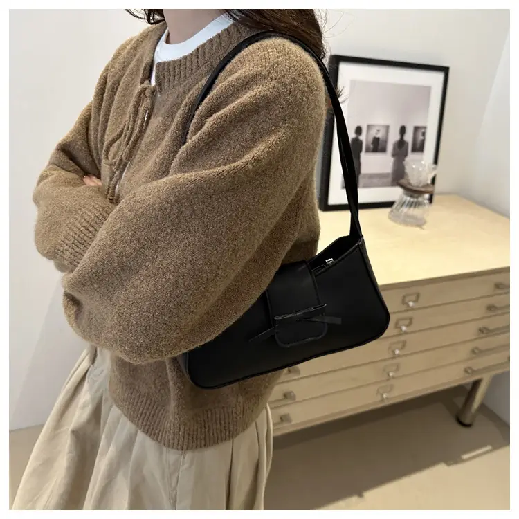 Korean Style Bow Bag for Girls Brown Shoulder Commuter — feature 19