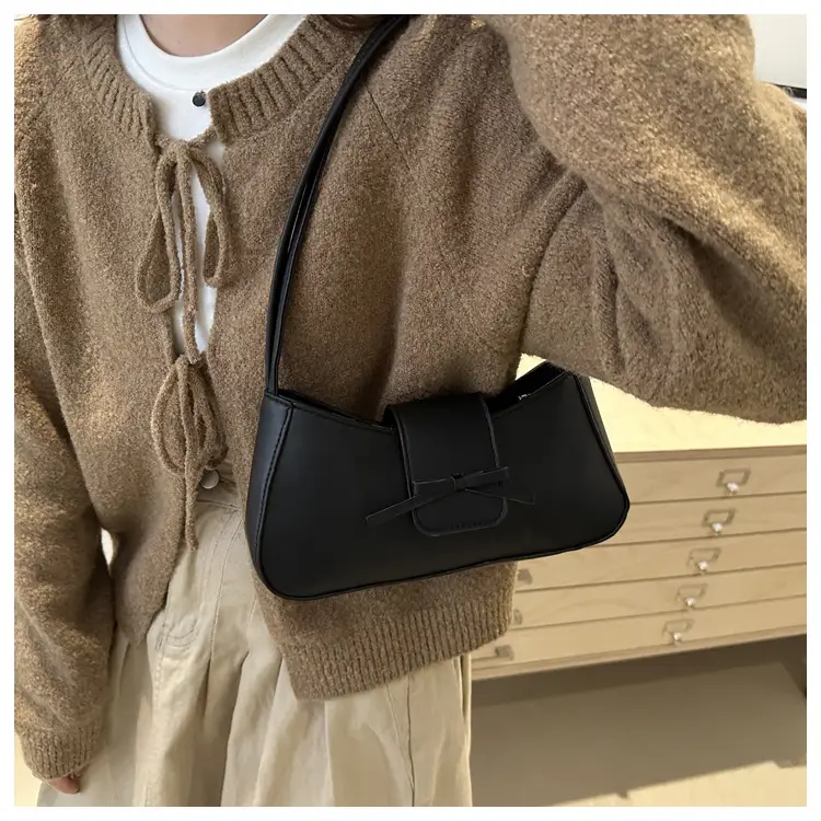 Korean Style Bow Bag for Girls Brown Shoulder Commuter — feature 20