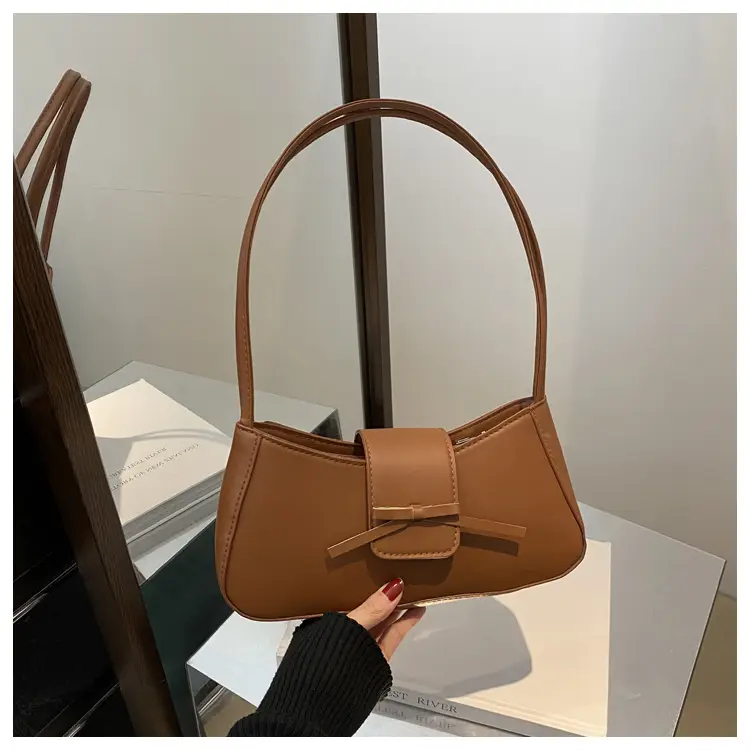Korean Style Bow Bag for Girls Brown Shoulder Commuter — feature 25